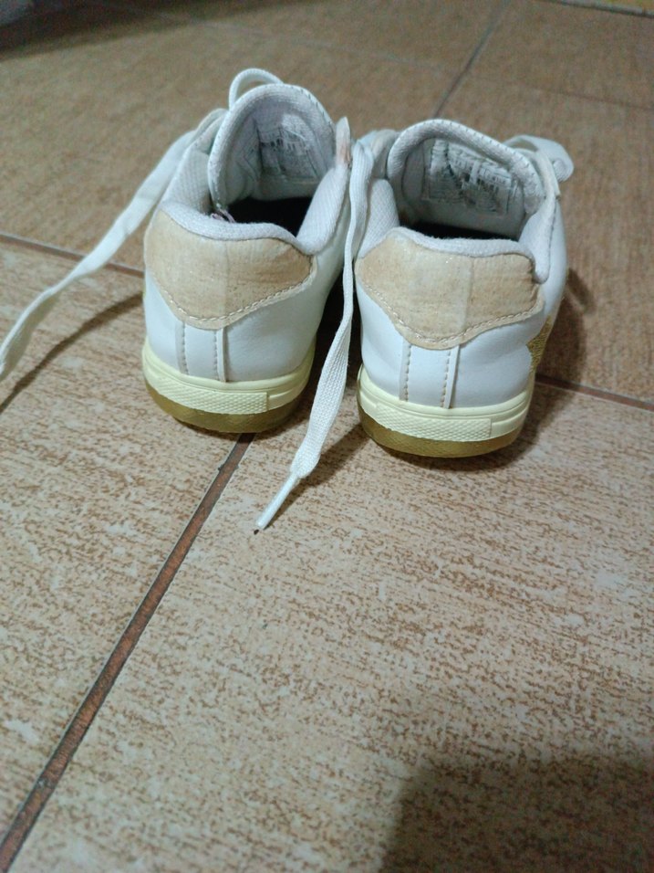 Beyaz Minimalist çocuk Spor Ayakkabı - Görsel 5