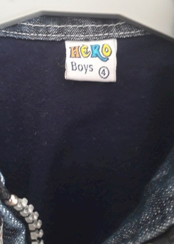 Erkek Çocuk Baskılı Kot Ceket - Görsel 4