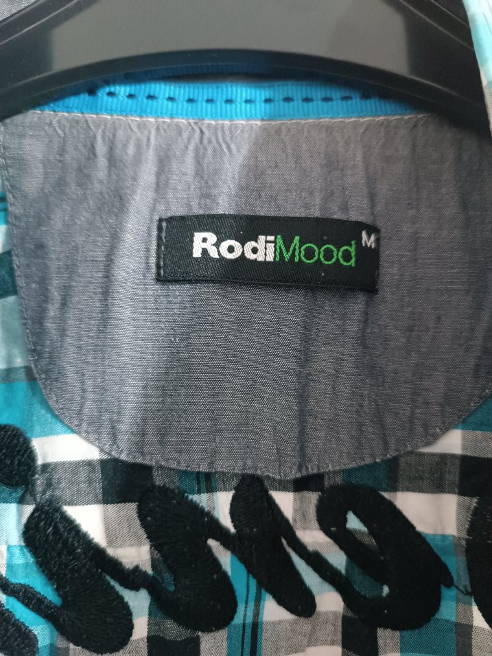 Mavi Ekose Desenli Kısa Kollu Erkek Gömlek - Görsel 3