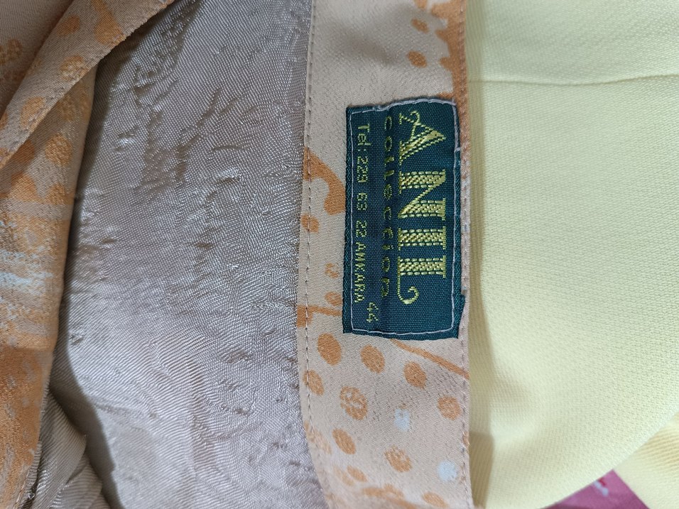 Bej Uzun Drapeli Bağlama Desenli Etek - Görsel 2