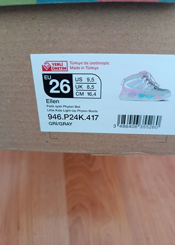 Vicco Kız Çocuk Gri Pembe Spor Ayakkabı - Görsel 6