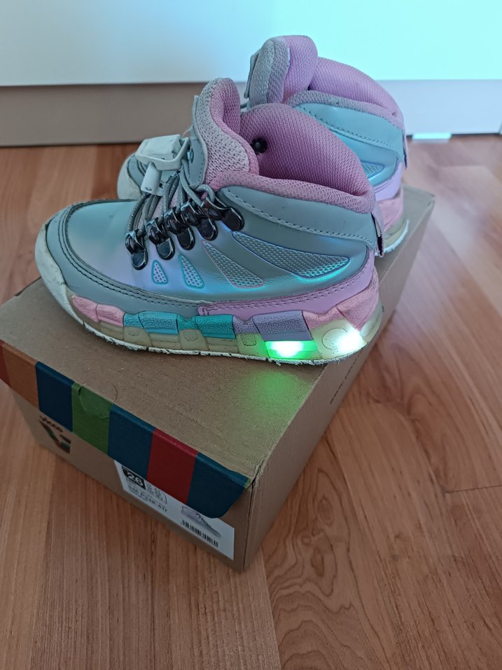 Vicco Kız Çocuk Gri Pembe Spor Ayakkabı - Görsel 3