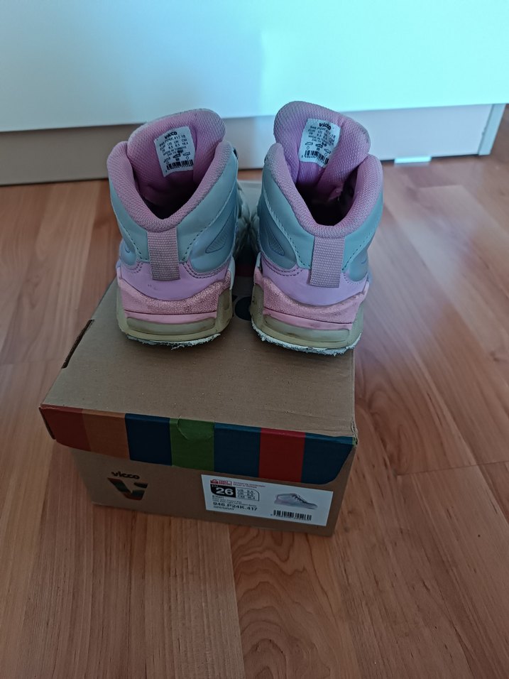 Vicco Kız Çocuk Gri Pembe Spor Ayakkabı - Görsel 4