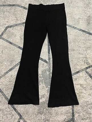 İspanyol paca siyah mat pantolon
