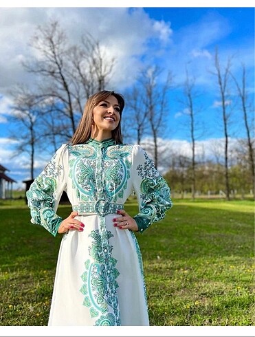 38 Beden Atlas elbise
