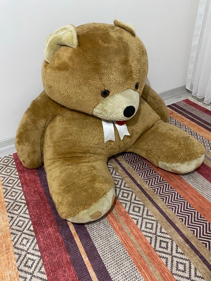 Büyük Kahverengi Peluş Ayı Oyuncak - Görsel 3