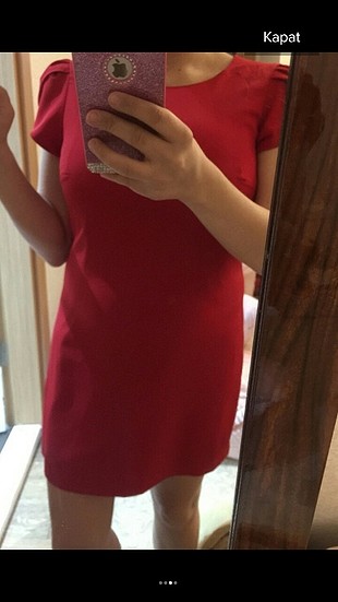 koton kırmızı elbise 