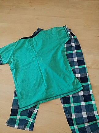 Standart Beden Beden yeşil Renk çocuk pijama takımı