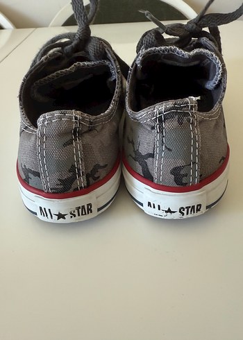 33 Beden gri Renk Converse Erkek Çocuk Gri Bağcıklı Spor Ayakkabı