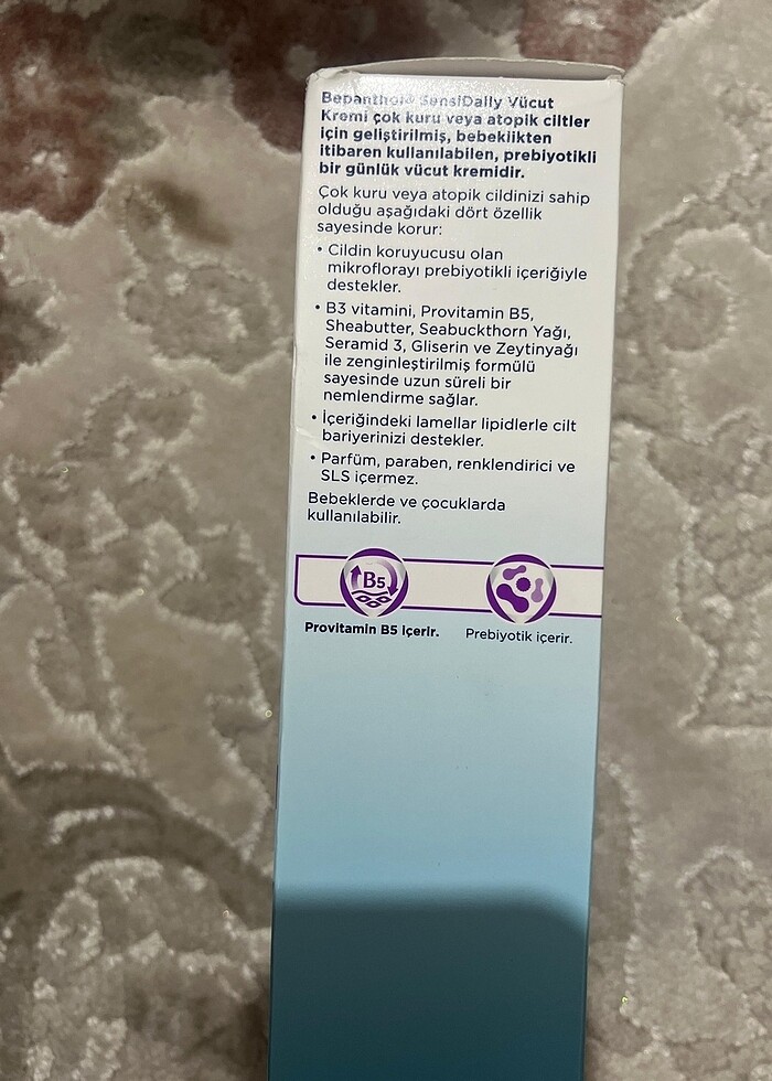 Bepanthol sensidaily vücut kremi - Görsel 2