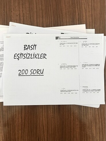 Basit eşitsizlikler