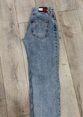 Kadın Denim Bol Kesim  Tommy Kot Pantolon - Görsel 2