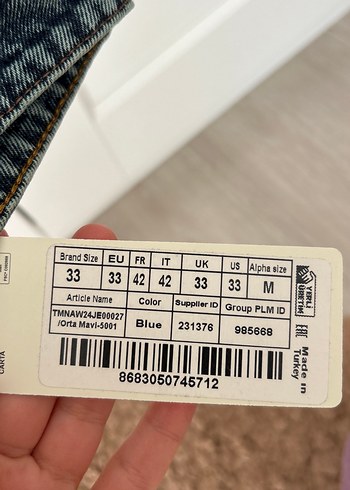 33 Beden Trendyolmilla Rahat Kesim Erkek Kot Pantolon