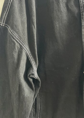 m Beden siyah Renk Düğmeli Siyah Denim Kadın Ceket