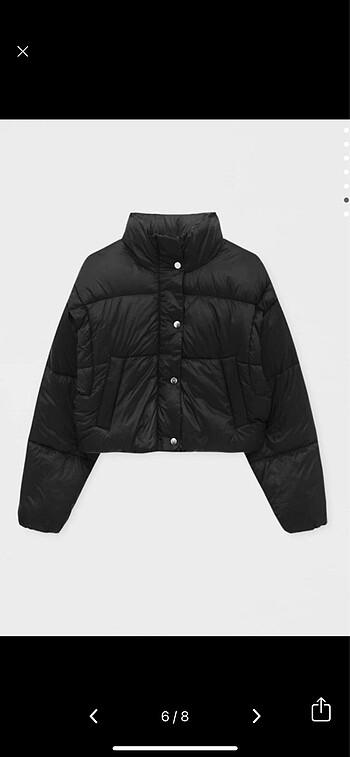 m Beden siyah Renk pull bear mont