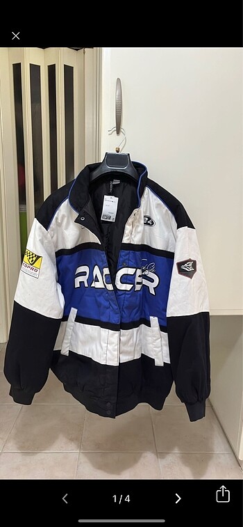 h&m motorcu yarışçı ceket mont
