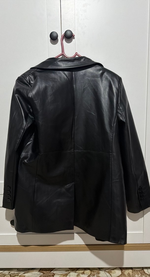 trendyolmilla deri blazer ceket - Görsel 2
