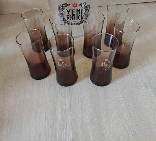 8 adet Rakı bardağı