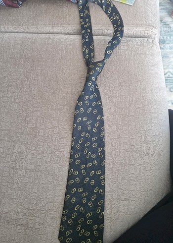 Mavi Desenli Erkek Kravat OMA - Görsel 3