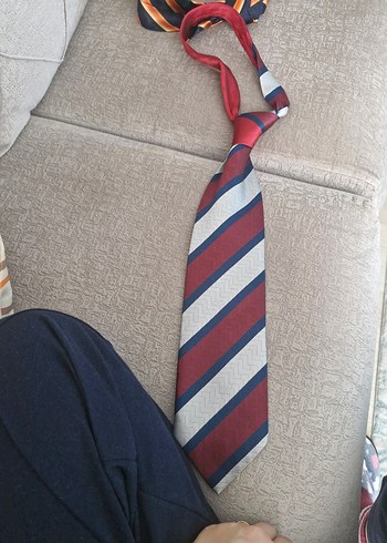 Gri Çizgili Erkek Kravat Kont - Görsel 3