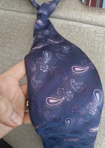 KONT Gri Desenli Erkek Kravat - Görsel 2