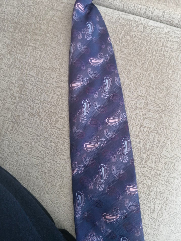 KONT Gri Desenli Erkek Kravat - Görsel 3