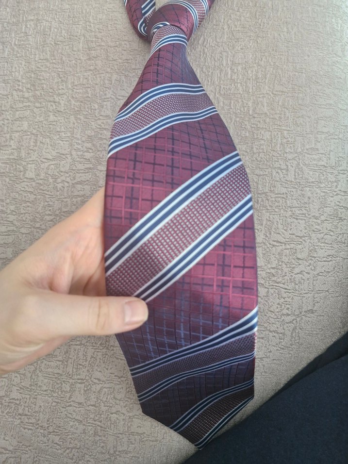 Bordo Hatemoglu Erkek Kravat - Görsel 2