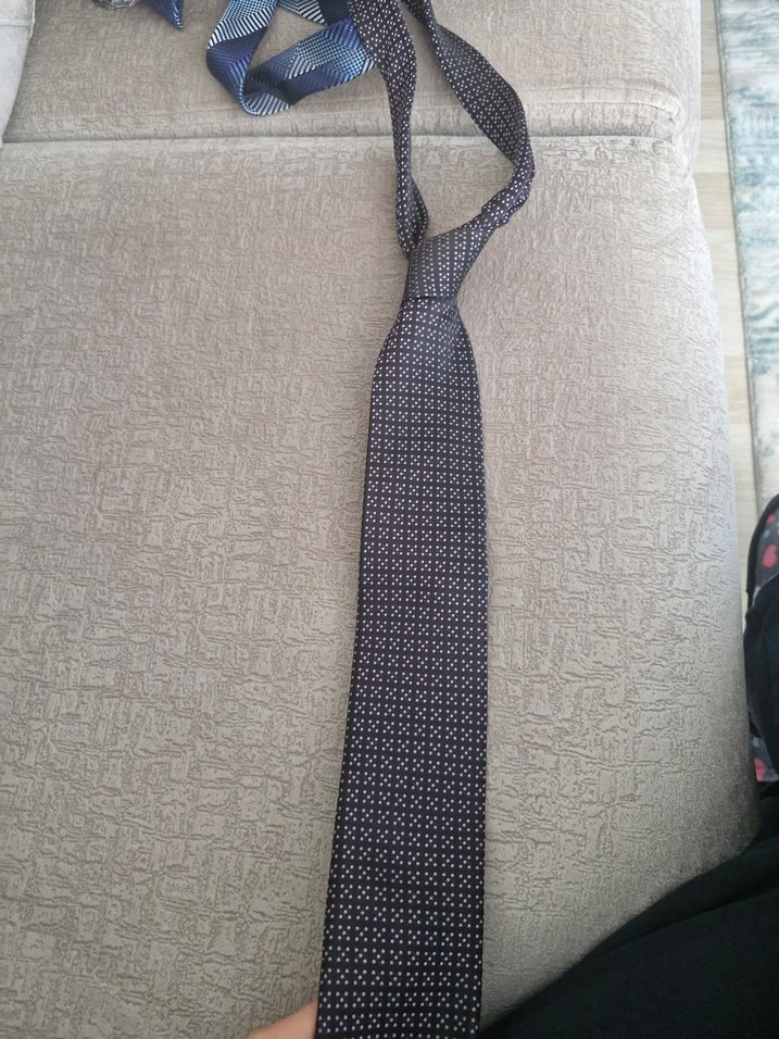 Gri Noktalı Erkek Kravat - Görsel 3