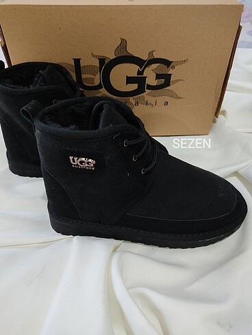 38 Beden siyah Renk Ugg bağcıklı bot siyah