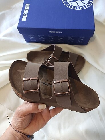 Birkenstock terlik vizon deri