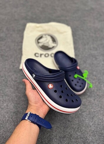 Lacivert crocs terlik