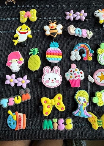 Beden Çocuklar için Renkli Pop Kültür Saç Tokaları