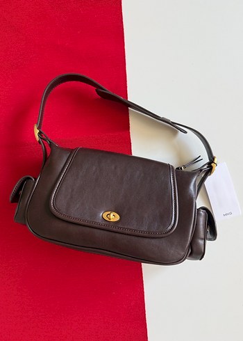 Kahverengi Deri Kadın Çanta - Görsel 4