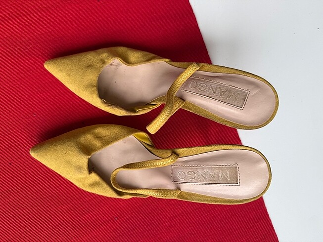 Mango sarı stiletto
