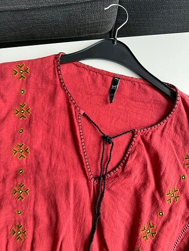 xs Beden kırmızı Renk Otantik zara bluz