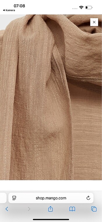 Mango Dokulu Bluz - Görsel 7