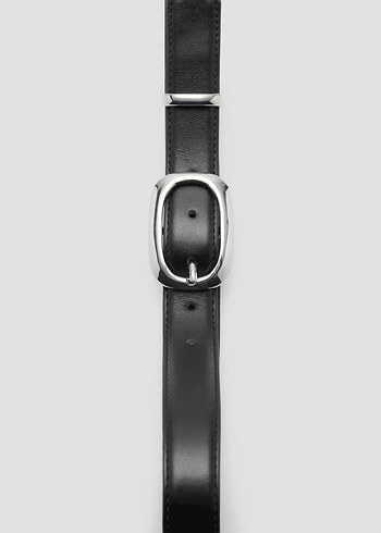 Siyah Deri Kadın Kemer Tokalı - Görsel 4