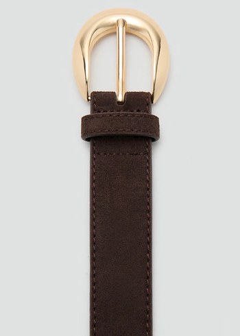 Kahverengi Süet Kadın Kemer - Görsel 4