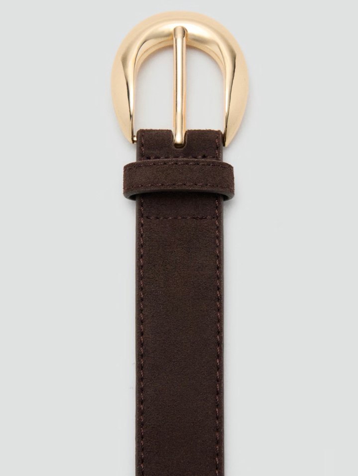 Kahverengi Süet Kadın Kemer - Görsel 4