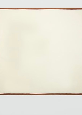 Bej Kadın Yün Fular - Görsel 5