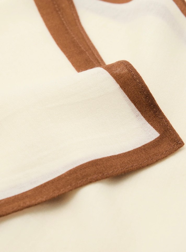 Bej Kadın Yün Fular - Görsel 4