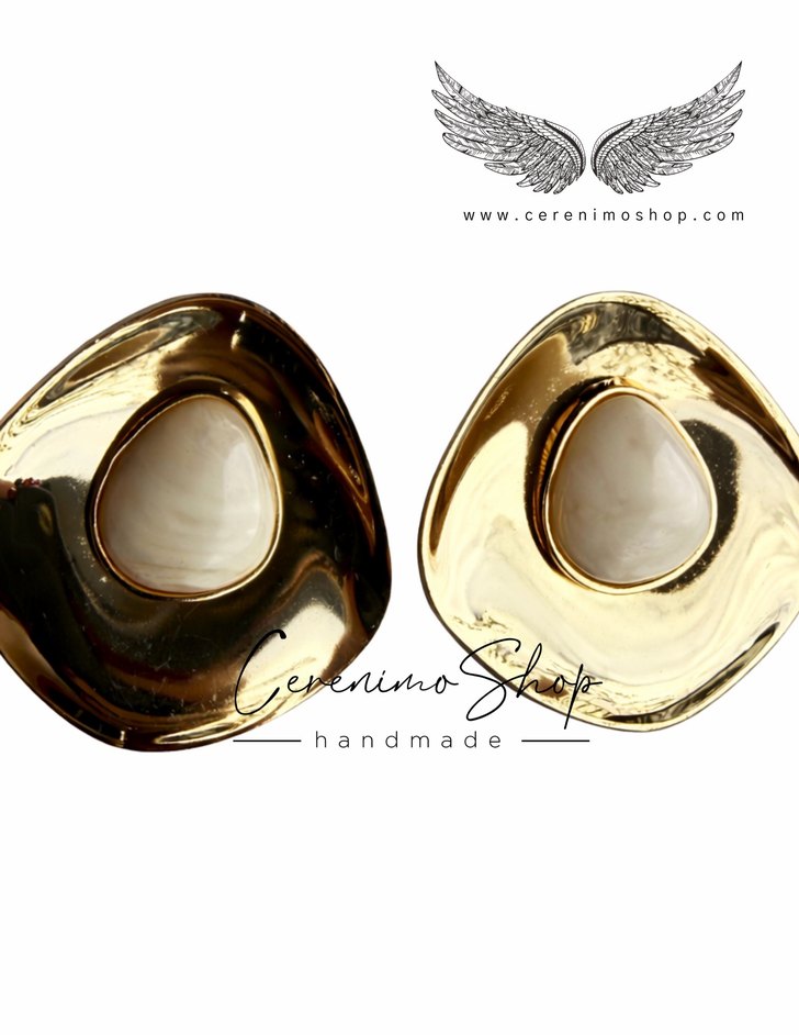 Bordo Parlak Mini Kadın Küpe - Görsel 2