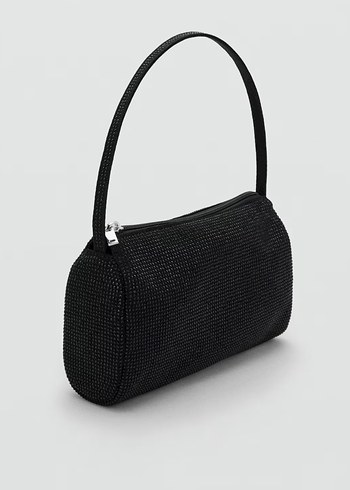 Siyah Süet Fermuarlı Kadın Çanta - Görsel 5