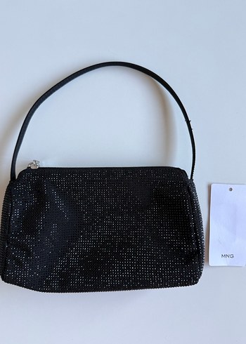 Siyah Süet Fermuarlı Kadın Çanta - Görsel 2