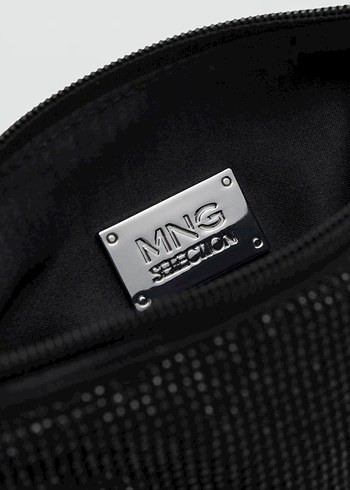 Siyah Süet Fermuarlı Kadın Çanta - Görsel 7