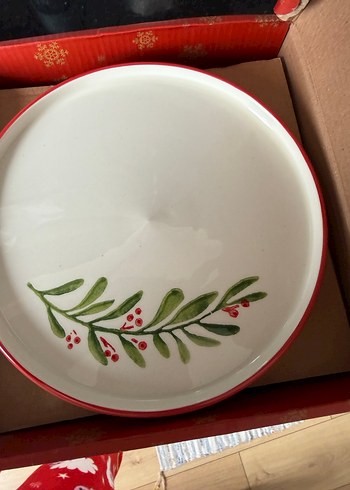 Kırmızı 4 Parça Yemek Tabağı Seti - Görsel 4