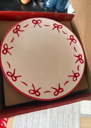 Kırmızı 4 Parça Yemek Tabağı Seti - Görsel 2