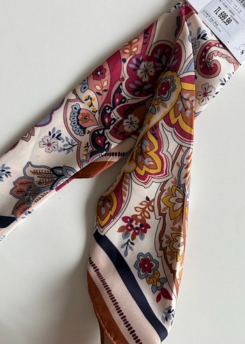 Bej Bohem Tarzı Kadın Fular - Görsel 4