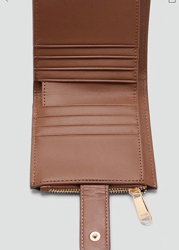 MNG Kahverengi Deri Kadın Cüzdan - Görsel 4