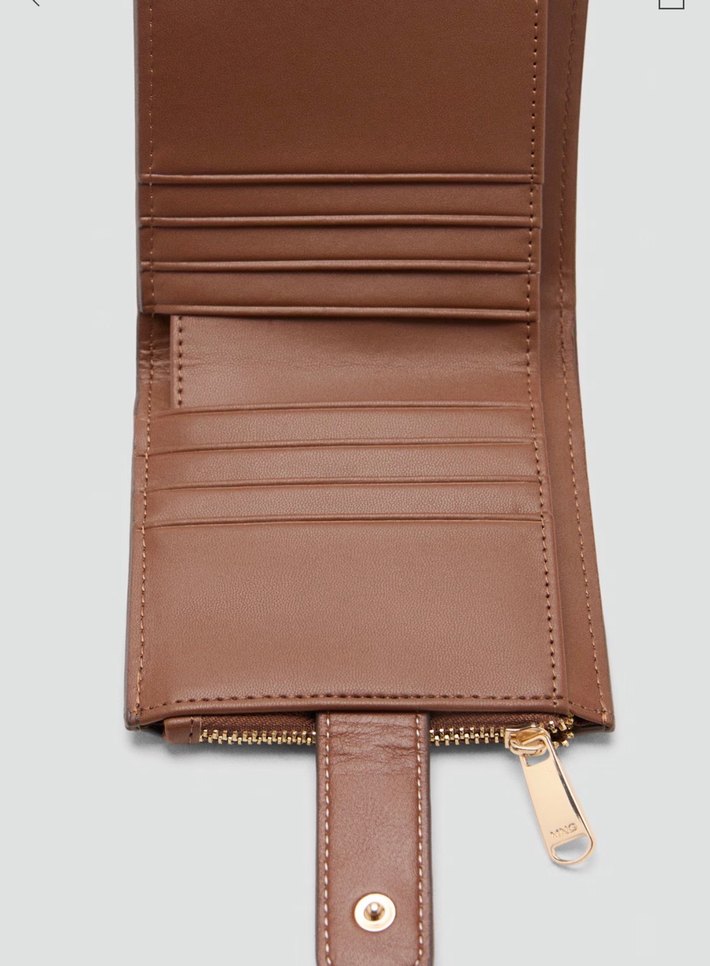 MNG Kahverengi Deri Kadın Cüzdan - Görsel 4